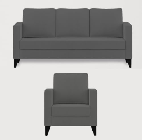 Image of The MM Furniture store Premium Fabric Sofa - Ash (3+1+1 Seater)