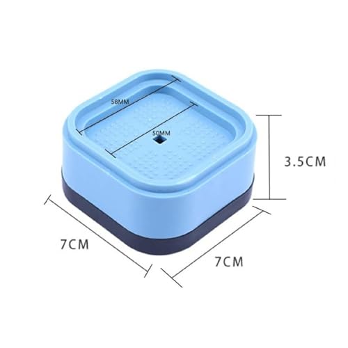 Image of 3-Inch Stackable Bed Risers & Adjustable Furniture Leg Extenders.Anti-Slip, Vibration-Absorbing Beds,Desks, Sofas,Tables,Chairs Refrigerators Noise Cancelling,Washing Machine Pads (Pack of 8)