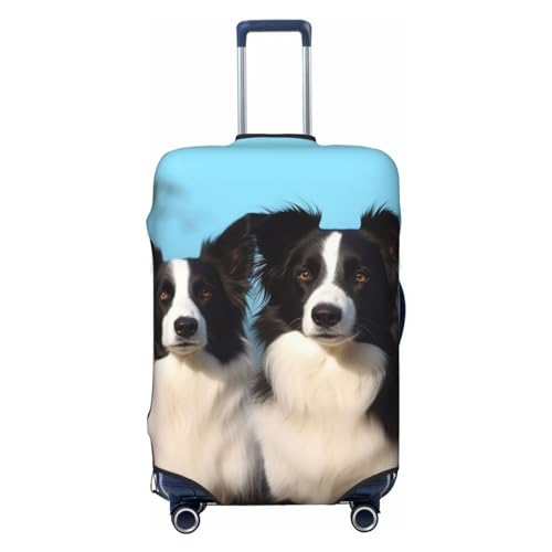 Luggage Cover Elastic Washable Suitcase Cover Dustproof Suitcase Protector Personalized Border Collie Travel Luggage Baggage Covers For 18-32 Inch