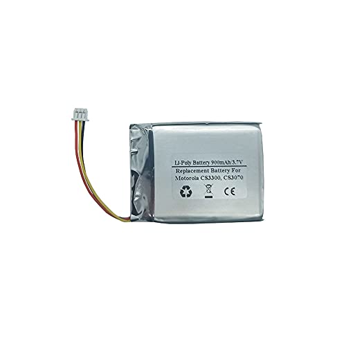 900mAh 3.7V Replacement Battery for Motorola CS3300, CS3070, Fits Motorola 82-133770-01 Bluetooth Wireless USB Barcode Scanners