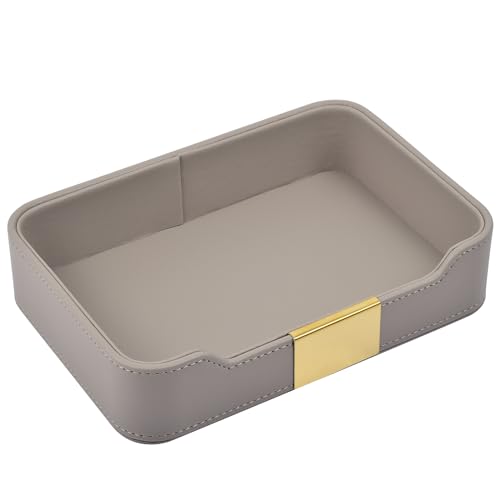 Luxury Leather Valet Tray for Jewelry and Keys