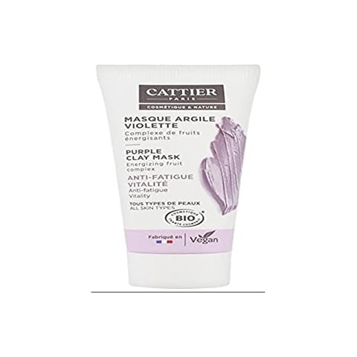 Cattier Mini Masque - Argile Violette - Tous Types de Peaux - 30ml
