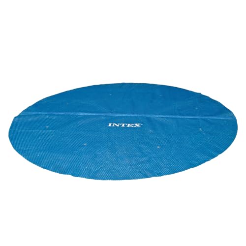 Intex 28015e solar pool cover: for 18ft round easy set and metal frame...