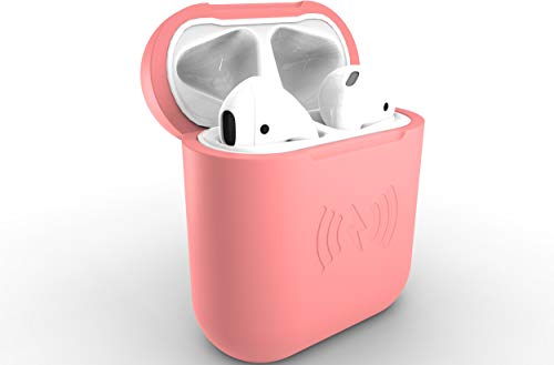 East Brooklyn Labs SliQ Qi Wireless Charging Case and Protective Sleeve Compatible with Apple Airpod Earphones, Case Only Does Not Include Airpods (Pink)