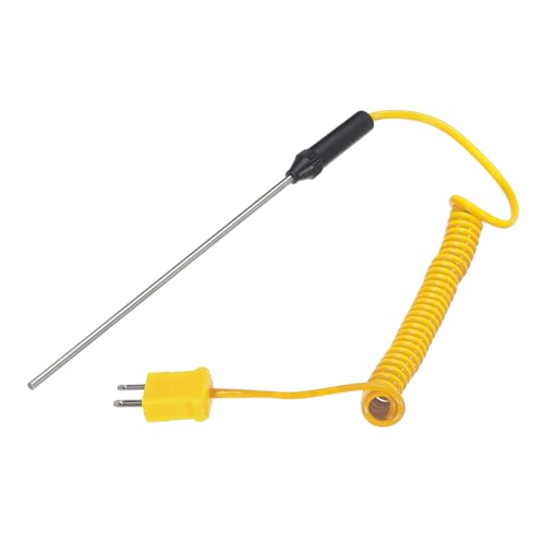 QUARKZMAN K Tipo Superficie Termopar Sonda 3x150mm Manual Aguja Punta Temperatura Sensor -50 a 1200°C(-58 a 2192°F)