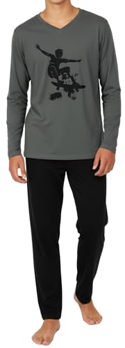 In One Clothing - Jungen Schlafanzug lang, weicher Single-Jersey aus 100%...
