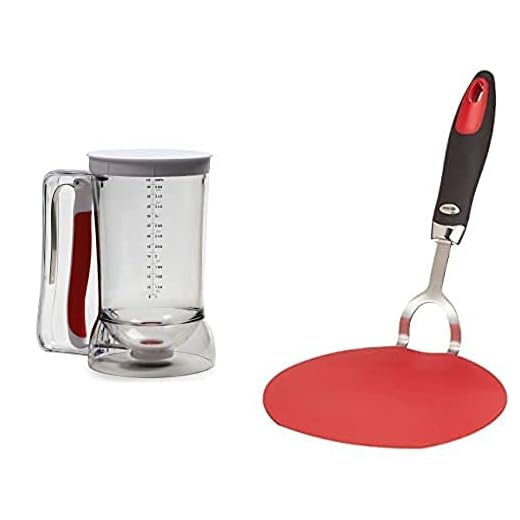 Norpro Batter Dispenser & Grip-EZ Flexible Pancake Spatula