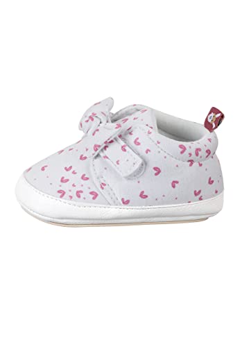 Sterntaler Baby-Krabbelschuhe Mädchen Rosa - Rutschfeste Sohle Mit Kleeblatt-Motiv Größe 23/24