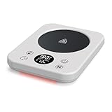 OXIZER カップウォーマー、スマート定温、コーヒーヒーター、ミルクヒーター、飲料加熱パッド、ホットドリンク、9速調整、タイマー、スクリーンディスプレイ、ベーキング用、タッチ操作、急速加熱、ミルク/コーヒー/紅茶/水を温め、ワックス/チョコレート/バターなどを素早く溶かし、家庭やオフィスに最適、110V (ホワイト) [並行輸入品]