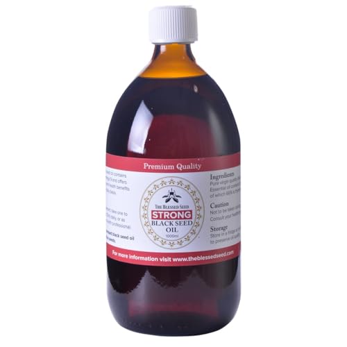The Blessed Seed Strong Black Seed Oil - 1 Liter - 100% Pure and Cold Pressed Liquid, Antioxidant, Immune Booster and Health Supplement