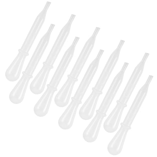 FRCOLOR Goteros de Plástico Transparentes para Líquidos 15 Ml Pipetas Pequeñas 10 Unidades para Aceites Esenciales Manualidades y Uso Médico en Laboratorio y Hogar