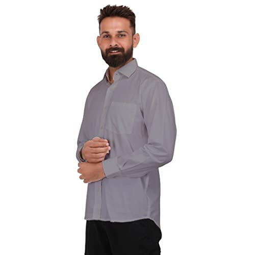 Image of CLUB TWENTY ONE Mens Oxford Pro Formal Shirt, Breathable Cotton Fabric Shirt for Corporate Office, Casual Shirts for Men