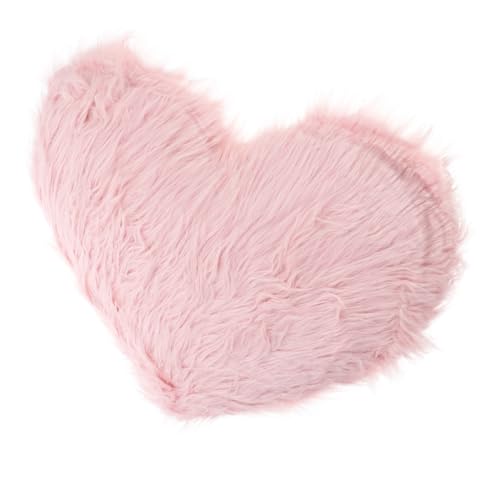 Cadeau Saint-Valentin idéal : coussin en forme de cœur peluche douce