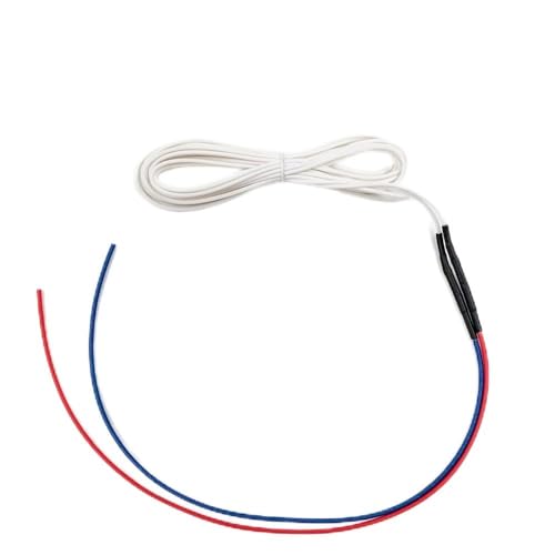 cable de fibra de carbono aislado Cable calefactor de bajo voltaje de caucho de silicona de 12 V con junta de cable frío(2m (6.5ft))