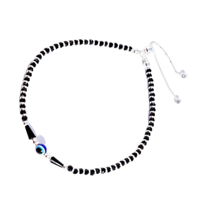 Adjustable Evil Eye Nazariya with Pear Beads Anklet (Single/Pair) | Stylish & Elegant-image-11
