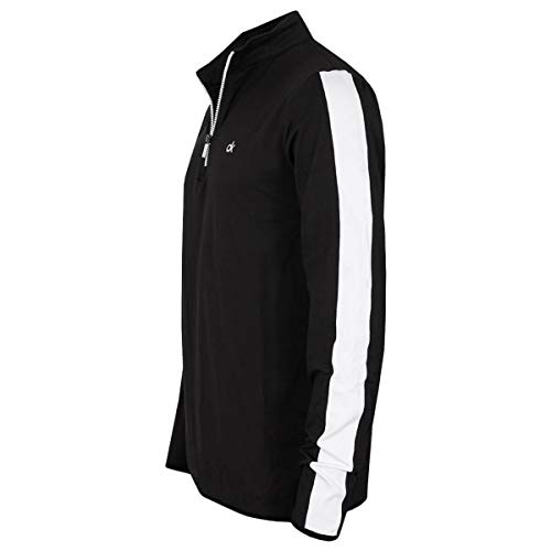 Calvin Klein Men's Striped Sleeve Newport Half Zip Sweater3