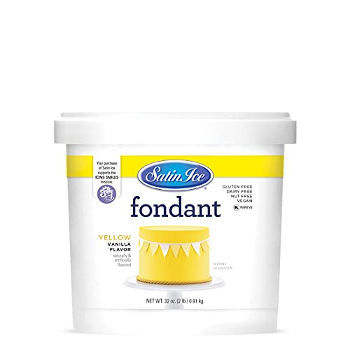 Satin Ice Yellow Fondant, Vanilla, 2 Pounds #TOP15