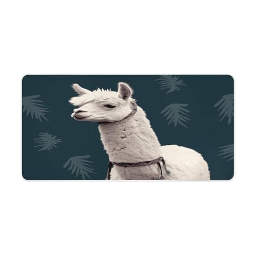 Alfombrilla grande de escritorio Alpaca Llama antideslizante