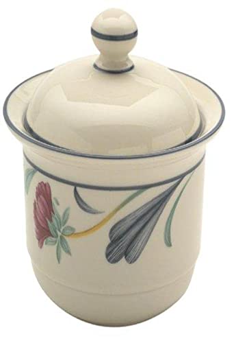 Lenox Poppies on Blue Chinastone Sugar Bowl with Lid