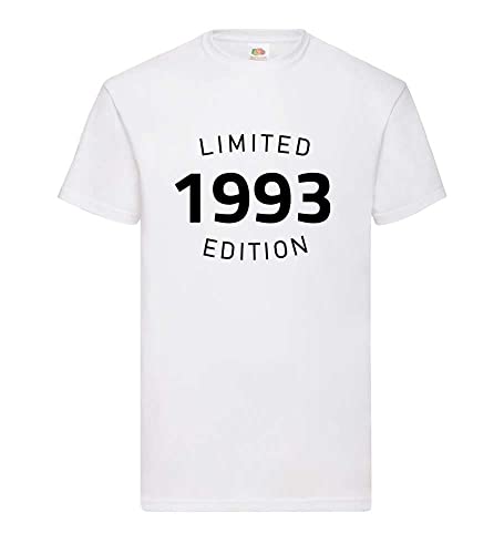 T-shirt homme 1993 Limited Edition blanc de taille XXXL en coton confortable