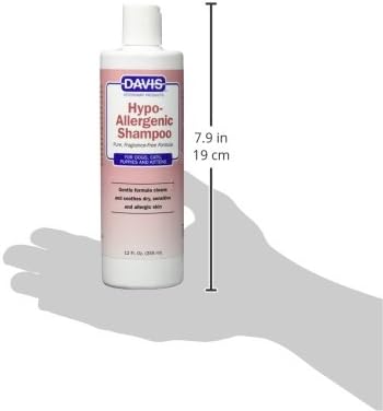 Davis Hypoallergenic Pet Shampoo, 12 oz (HS12)