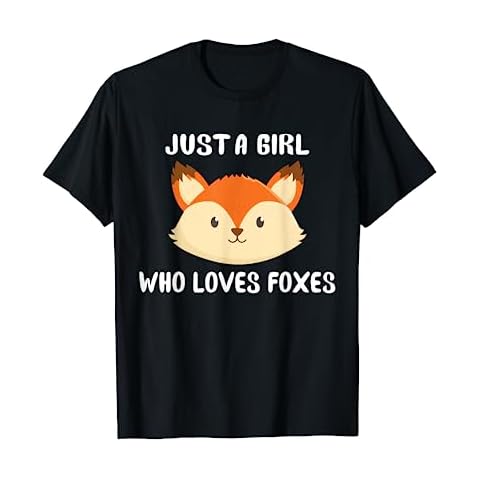 Just a Girl Who Loves Foxes girls women kids Cute Fox Gift T-Shirt Cover