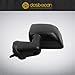 Dasbecan Driver Side Mirror Compatible with 2007-2018 Jeep Wrangler JK Left Door Mirror w/Manual Folding, Non-Heated Glass Replaces# CH1320271 Textured Black Cover