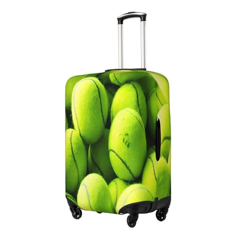 Yellow Tennis Balls Luggage Cover for Suitcase, Suitcase Cover Protector Fit 22-24 Inch Luggage Travel Accessories, M2