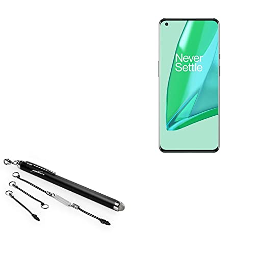 Stylus Pen for OnePlus 9 Pro (Stylus Pen by BoxWave) - EverTouch Capacitive Stylus, Fiber Tip Capacitive Stylus Pen for OnePlus 9 Pro - Jet Black
