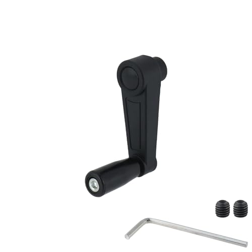 Image of 1 Set 3.35 Inch Nylon Crank Handle for Industrial Machinery | 8mm Round Hole, Foldable Rotatable Design, Construction, Woodworking Projects, Furniture Maintenance, Cutting Process
