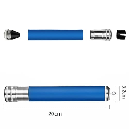 Set de 3 agarres de aluminio para caña de pescar 7.87in miniatura 2