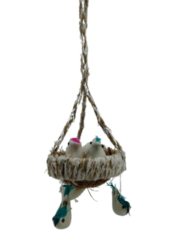 MAA MANSA DEVI Basket cotton Chewing Cage Hanging Basket Bird Food Holder Bird Feeder Baskets for Bird Food Holders