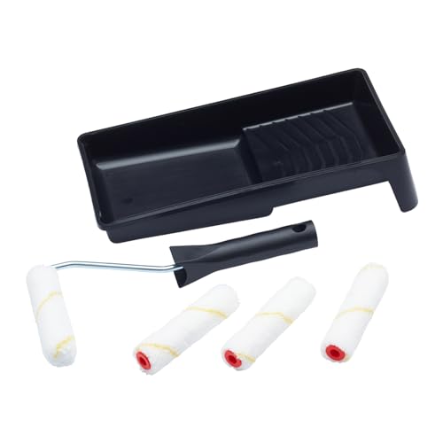 ProDec Advance 6-tlg. 100 mm Kurzflor-Mikrofaser-Mini-Rollen/Rahmen/Schalem – Ansicht 1
