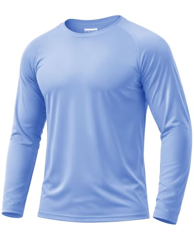 Image of Boladeci Men's UPF 50+ Sun Protection UV SPF Shirts Long Sleeve Lightweight Quick Dry Swim T-Shirts Rash Guard