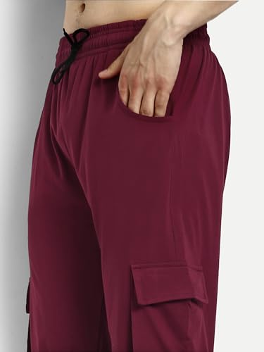 Image of Kraasa Summer Cotton Co-ord Set, Tshirt and Pant Set, Regular Fit Plus Sizes Tracksuit for Men's