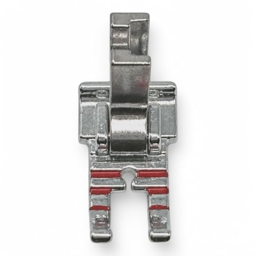 Image of ZENITH Metal New 1 /4 inch Quilting Piecing Presser Foot Snap on Type for Automatic Electric Low Shank Sewing Machines Steel and Red (Metal New 1 /4 inch Quilting Piecing Red)