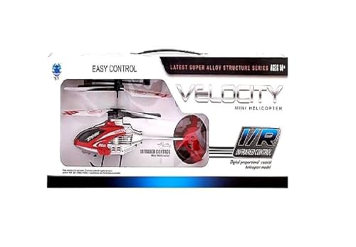 Image of BCO Velocity Helicopter Remote Control Flying with 6 Month Warranty | Unbreakable Blades | Chargeable | Best Toy for Kids Super Design High Speed - (Multicolor) Model Rc035