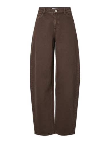 Jeans Pieces Pcgrace MW Barrel taille mi-haute et longueur 7/8ème
