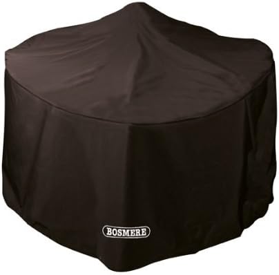 Bosmere Protector 6000 Storm Black Round Fire Pit Cover, Large - Black, D765