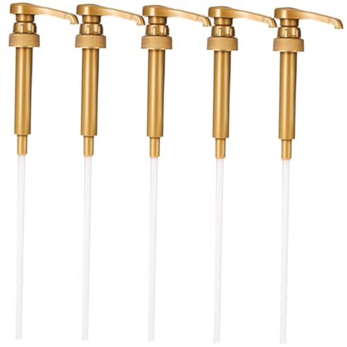 minkissy 5pcs Syrup Pumps for Coffee Bars Universal Syrup Dispenser Pump Easy Replacement Cleaning Material