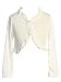 Dreamer P Little Girls Cap Sleeve Half Satin Flower Girl Shrug Jacket Cover