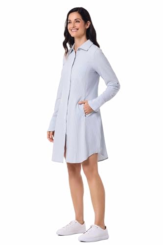 Coolibar UPF 50+ Women's Malta Travel Shirt Dress - Sun Protective