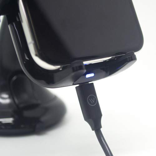 1281-Wireless Car Charger, iWill, WCC 10W BK, Preto