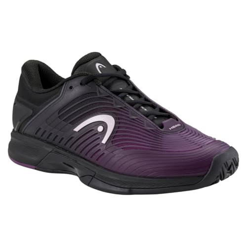 HEAD Women's Revolt Pro Sneaker, Black/Plum, 10.5