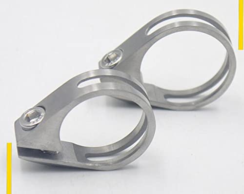 Fahrradsattelklemme, Sattelklemme, Fahrradsattelklemme Sattelstützenklemme Titanlegierung Fahrrad Mountainbike Rohrklemmen Sattelrohrclip Sattelstützenklemme(31.8mm)