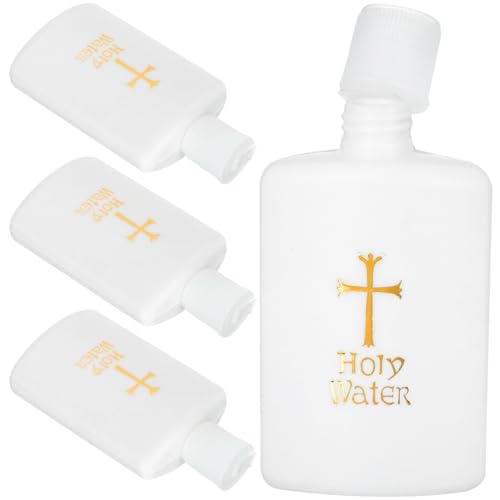 SOLUSTRE 4 Piezas botella de agua alondra ultravioleta santo con religiosos practicos botellas de perfume decorativas vacías recipiente de agua pd plastico
