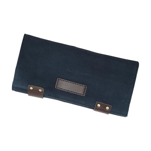 Sac à ciseaux de barbier enroulable bleu pliable contre les chocs