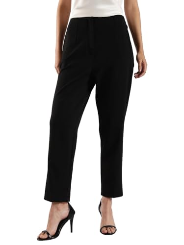 Calvin Klein Women's Ponte Cropped Straight Pants, Black