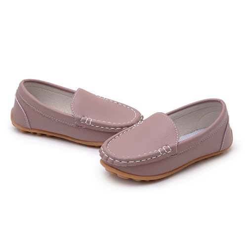 Image of RVROVIC Kids Girls Boys Slip-on Loafers Oxford PU Leather Flats Shoes(Toddler /Little Kid)