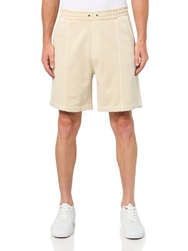 Shorts Homme HUGO en jersey de coton noir avec badge logo original